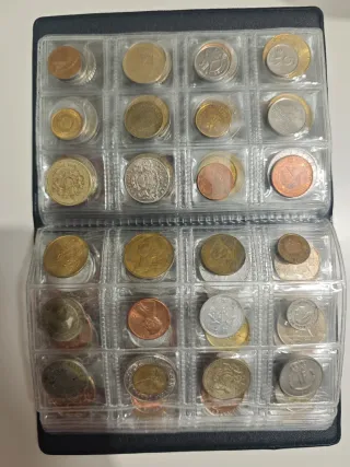 Álbum monedas mundiales 120 piezas