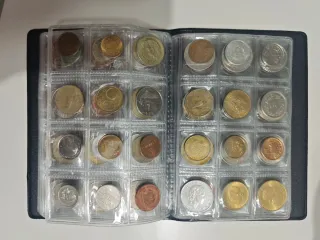 Álbum monedas mundiales 120 piezas