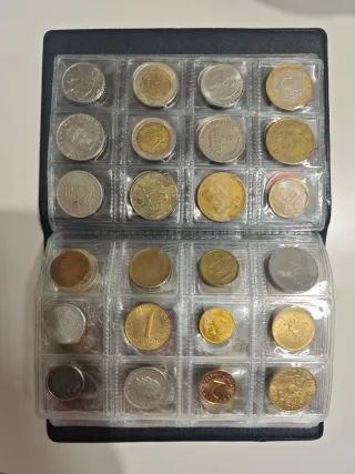 Álbum monedas mundiales 120 piezas