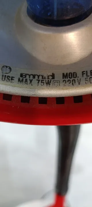 Lampada Emmendi Flex Rossa Funzionante