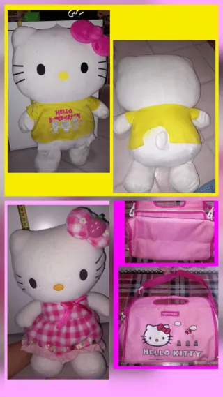 Lotto Hello Kitty: pupazzo 70cm/30cm/borsa frigo