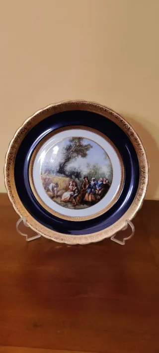 Platos decorativos Capeans floral y paisaje