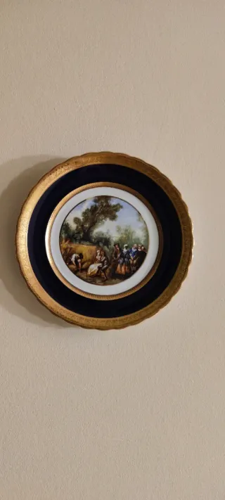 Platos decorativos Capeans floral y paisaje