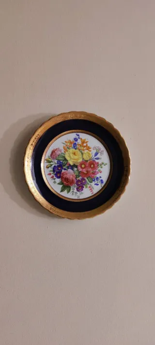 Platos decorativos Capeans floral y paisaje