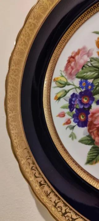 Platos decorativos Capeans floral y paisaje