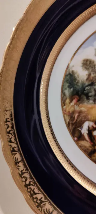 Platos decorativos Capeans floral y paisaje