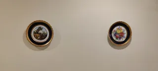 Platos decorativos Capeans floral y paisaje