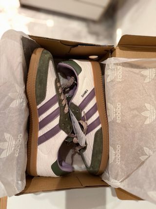 Adidas Samba OG modelo "Vintage Khaki Purple”