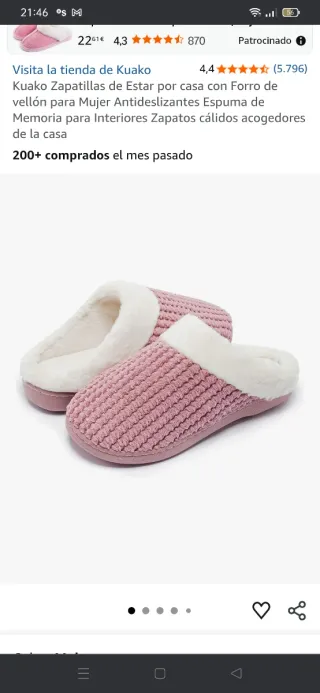 Zapatillas Kuako Mujer Rosas