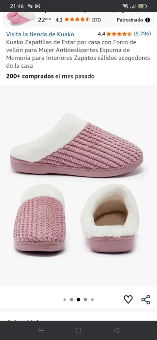 Zapatillas Kuako Mujer Rosas