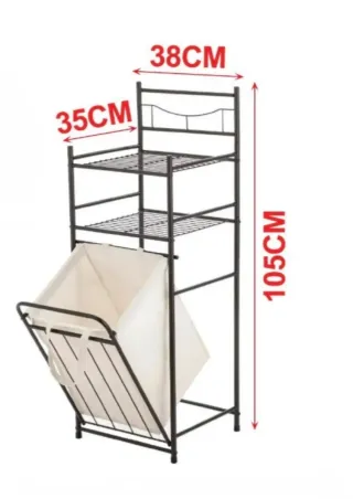 Estantería 3 niveles con cesta