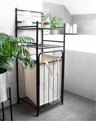 Estantería 3 niveles con cesta