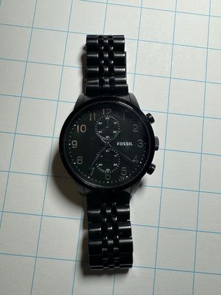 Reloj Fossil Grant Cronógrafo Negro Original