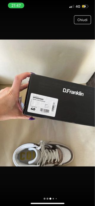 Sneakers bianche Dr Franlkin platform donna