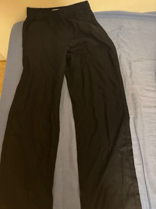 Pantalones anchos Bershka negros