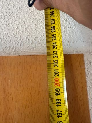 Puerta interior madera con 4 cristales