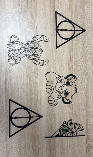 Decoración pared figuras geométricas