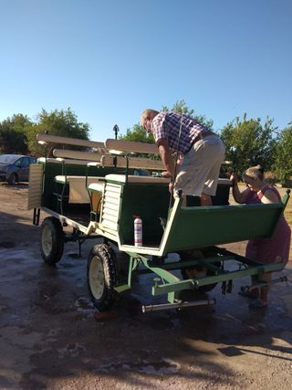 Remolque 12 plazas y toldo , ruedas nuevas