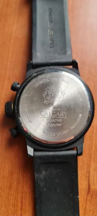 Reloj Calgary GP Racing Negro Naranja