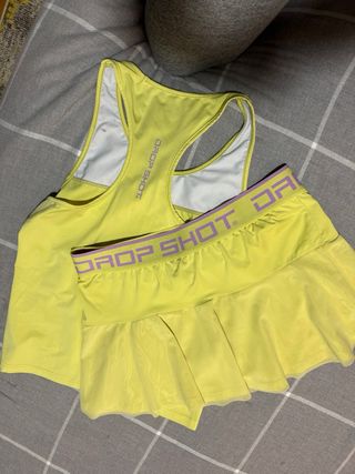 Conjunto Padel Drop Shot Amarillo talla L