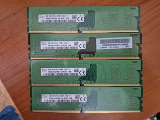16GB-DDR4 { 4X4GB } 2400MHz