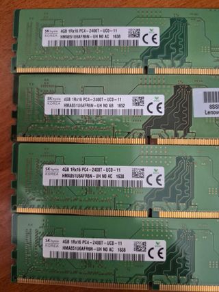 16GB-DDR4 { 4X4GB } 2400MHz