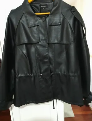 Cazadora Polipiel Tentazioni Negra Talla XL