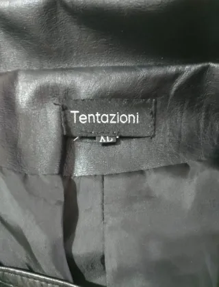 Cazadora Polipiel Tentazioni Negra Talla XL