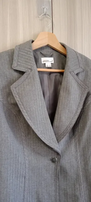 Giacca Vintage Grigio Gessato Jürgen Michaelsen