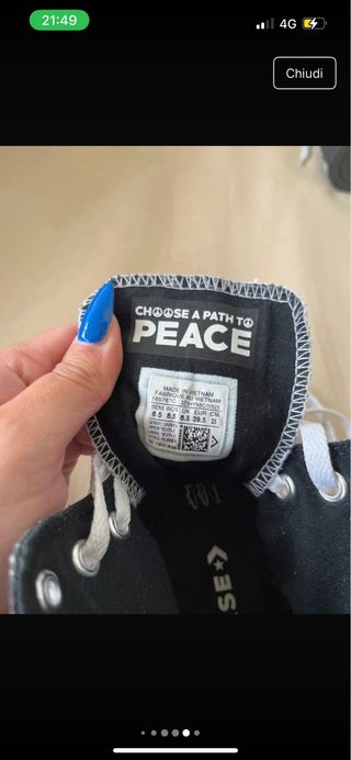 Converse Chuck Taylor All Star High Top Seek Peace