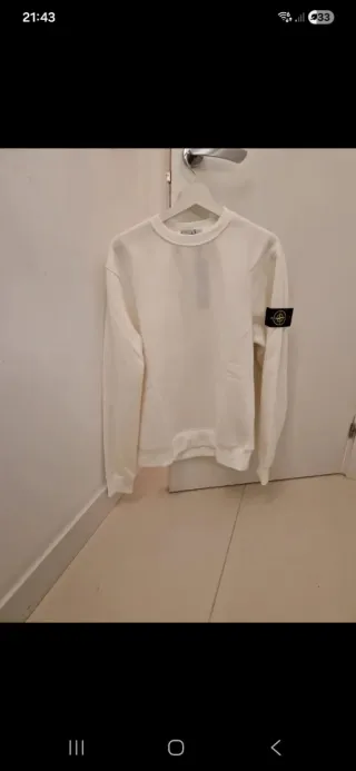 Sudadera Stone Island Blanca