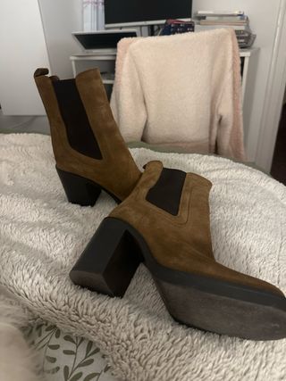 Botines Zara Marrones Talla 37