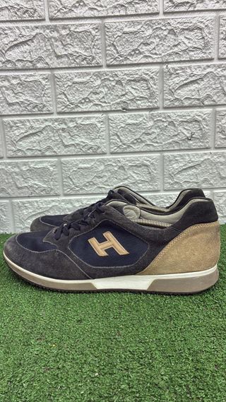Scarpe Hogan Beige e Blu