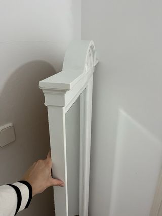 Espejo de pie blanco madera maciza