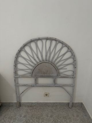 Cabecero individual ratán