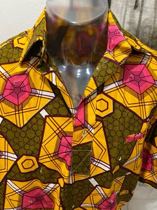 Camisa estampada manga corta