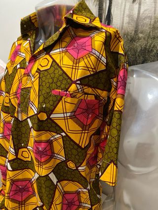 Camisa estampada manga corta