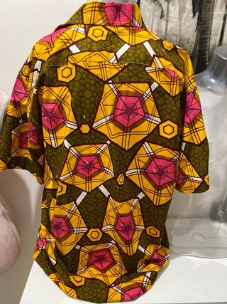 Camisa estampada manga corta