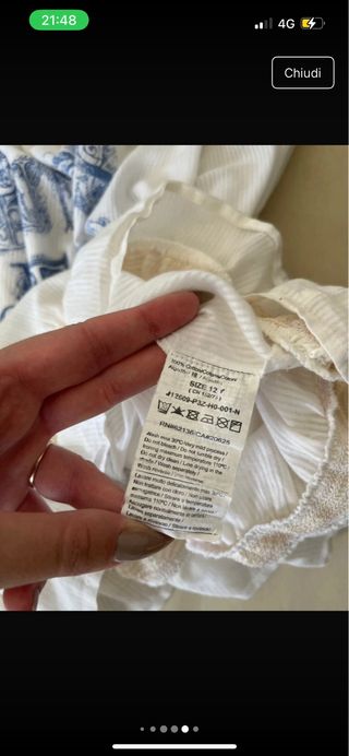 Blusa bianca Guess Off Shoulder anni 2000