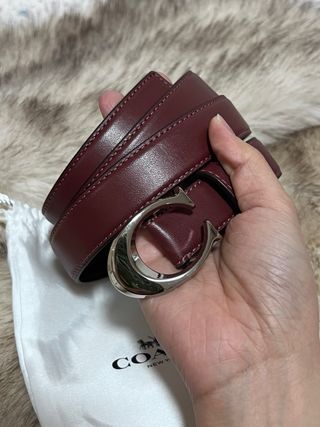 Cinturón Coach Hebilla C Marron