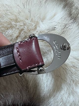 Cinturón Coach Hebilla C Marron
