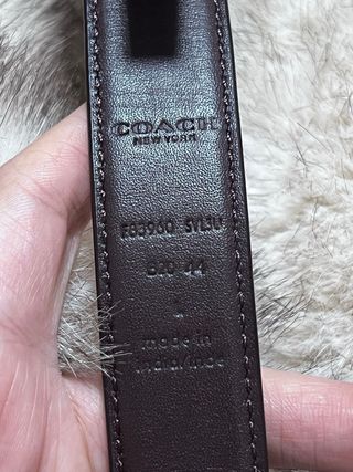 Cinturón Coach Hebilla C Marron