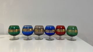 6 Copas de Brandy de Cristal