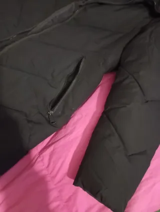 Abrigo largo negro talla XL