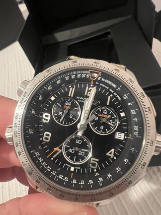 Orologio Hamilton X-Wind Quarzo 47mm 2 cinture 22 mm