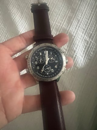 Reloj Hamilton X-Wind Cuarzo 47mm con correa cuero
