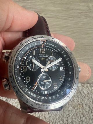 Reloj Hamilton X-Wind Cuarzo 47mm con correa cuero