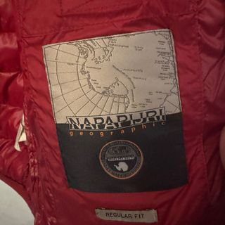 Plumífero Napapijri Granate con Capucha Talla S
