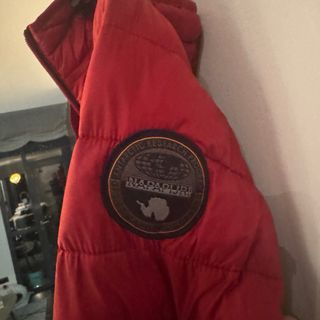 Plumífero Napapijri Granate con Capucha Talla S