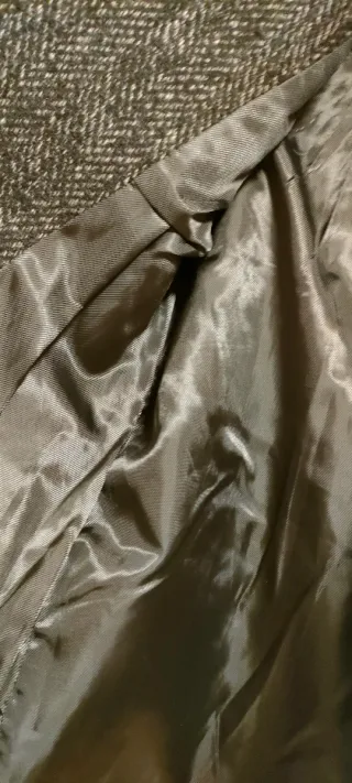 Chaqueta corta tweed gris y negra